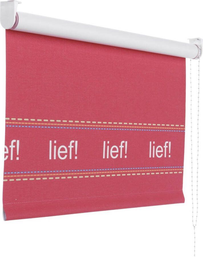 Lief! Lifestyle Lief! Verduisterend rolgordijn roze 2399 90 x 190 cm