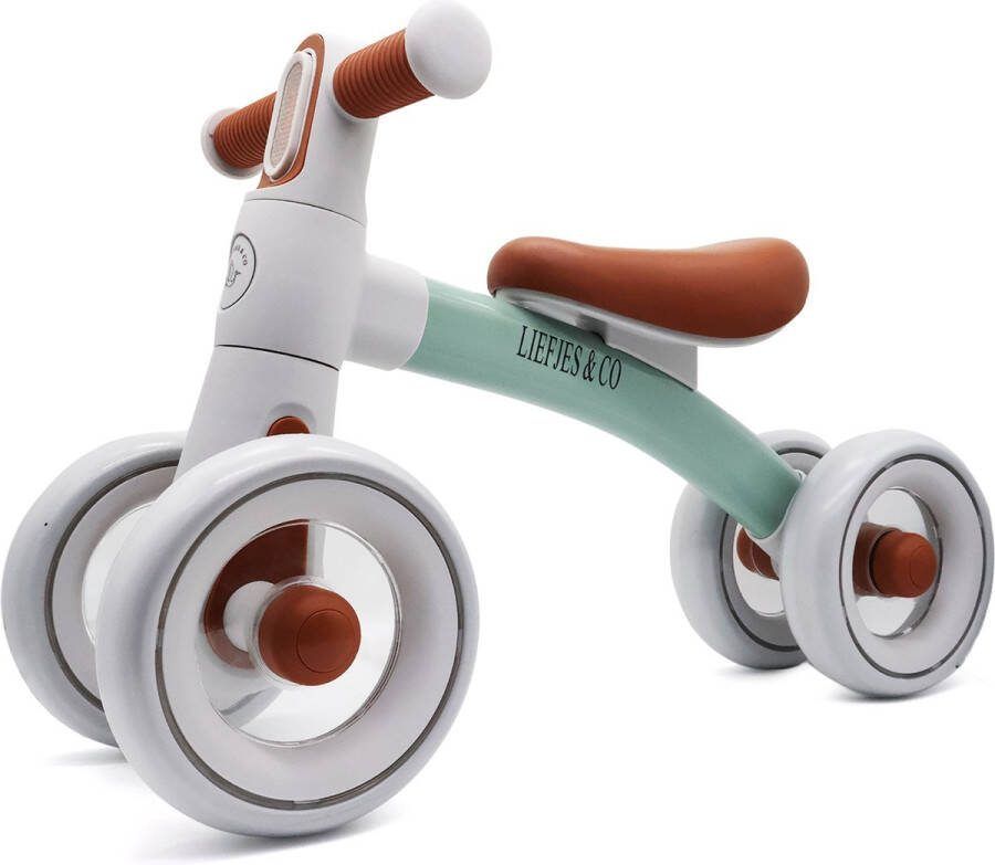Liefjes & Co Woom Loopfiets Driewieler vanaf 1 Jaar Mint Groen