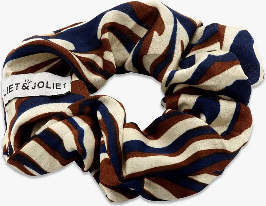 Liet&Joliet Scrunchie satin Wild blauw