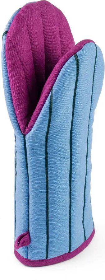 Lifa home Ovenwant Ovenhandschoen Vivid Blauw Groen Organisch Katoen