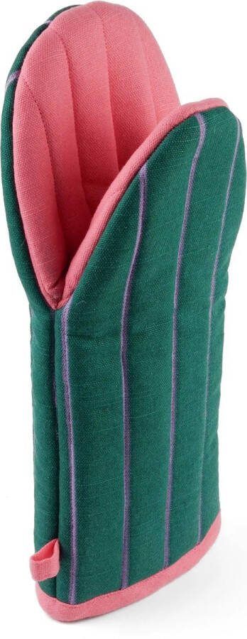 Lifa home Ovenwant Ovenhandschoen Vivid Groen Paars Organisch Katoen