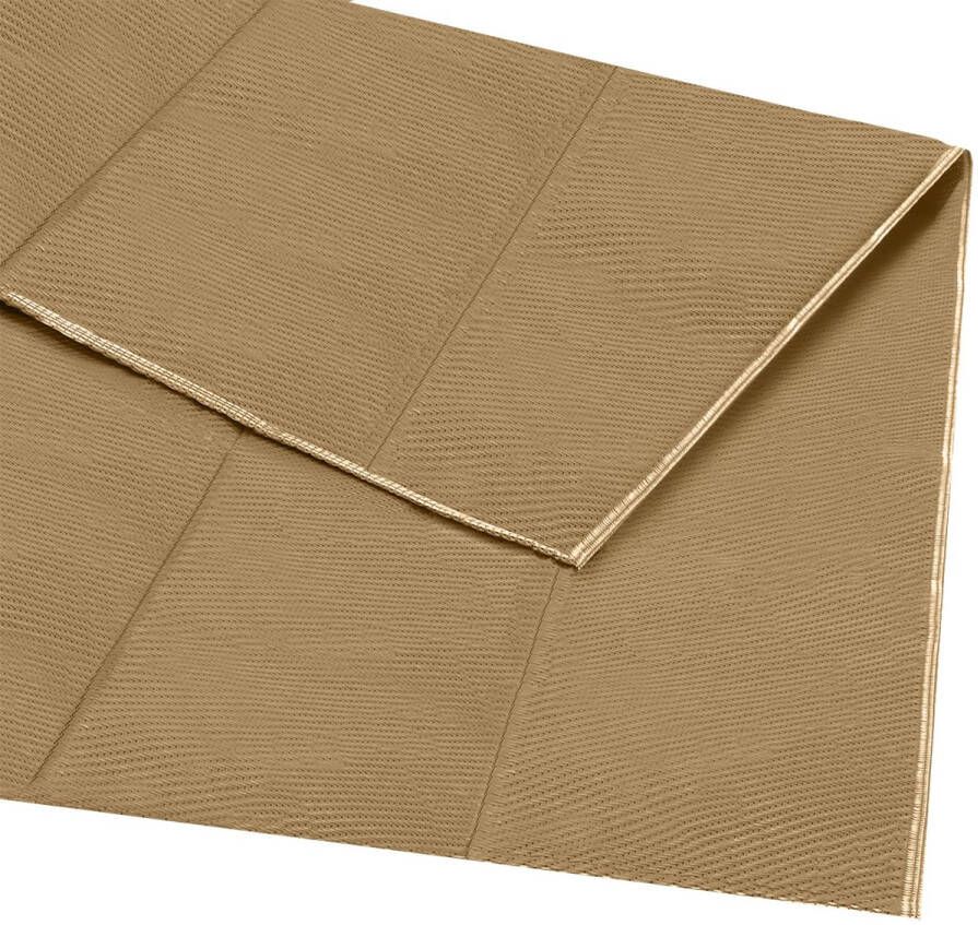 LifeGoods Buitenkleed 152x230CM Vloerkleed Tuintapijt Buitentapijt Incl. Draagtas Beige