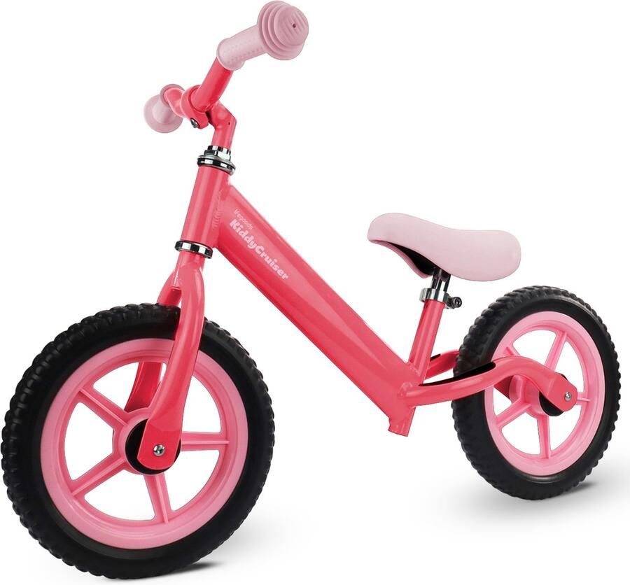 LifeGoods KiddyCruiser Loopfiets 2 jaar Jongens en Meisjes Balance Bike Roze