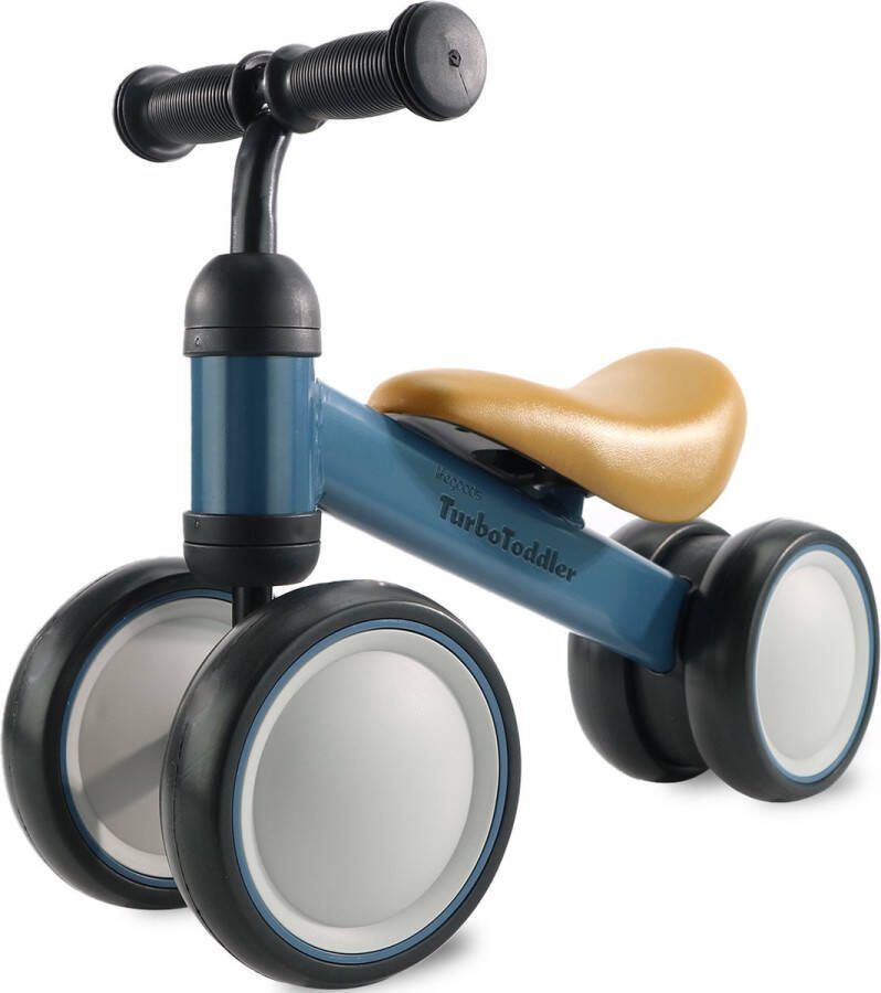LifeGoods TurboToddler Loopfiets Speelgoed Vanaf 1 jaar Kinderstep Marineblauw
