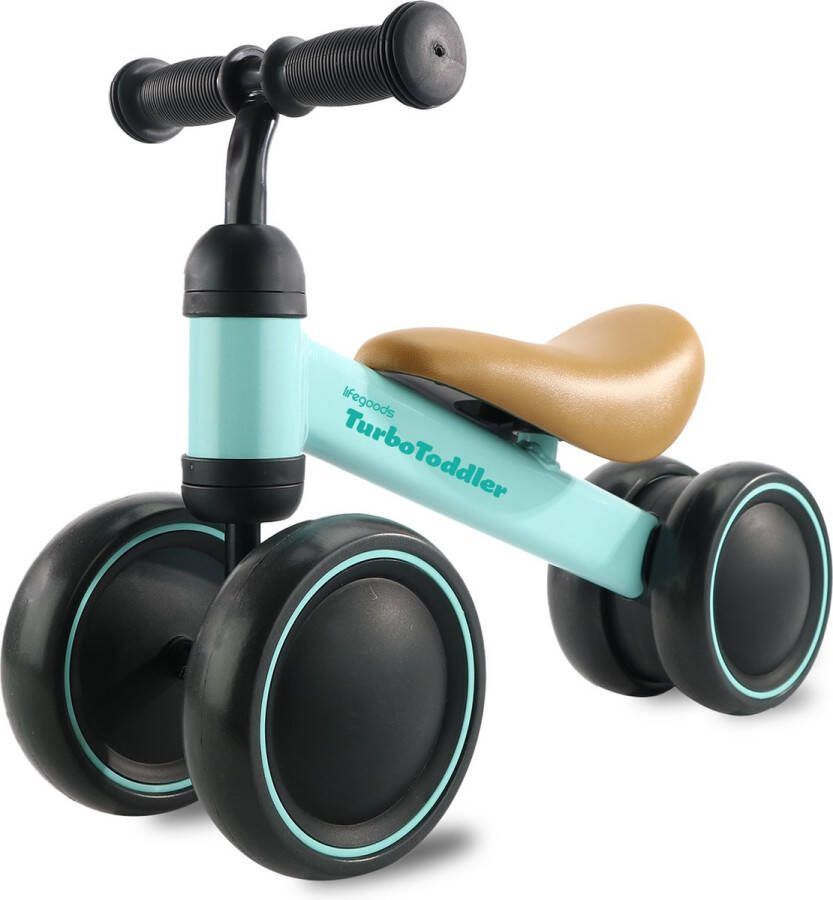 LifeGoods TurboToddler Loopfiets Speelgoed Vanaf 1 jaar Kinderstep Mintgroen