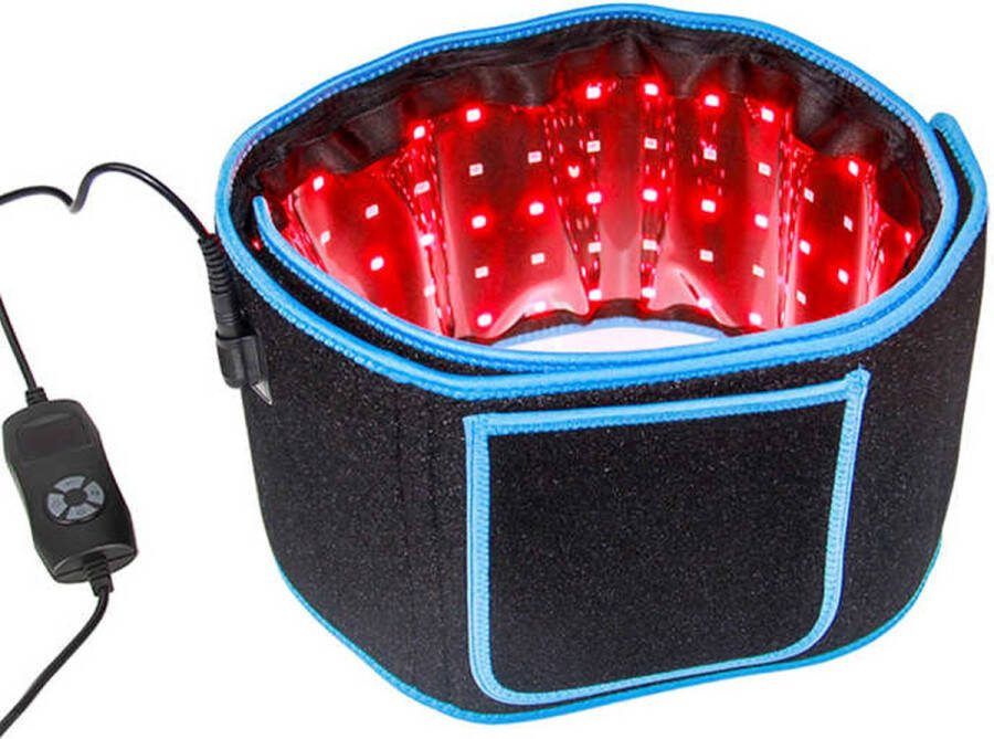Lifelab Infraroodriem Rood Licht Therapie Riem Band voor Rugpijn en Afslanken- Apparaat-Spieren & Gewrichten -Platte buik lamp