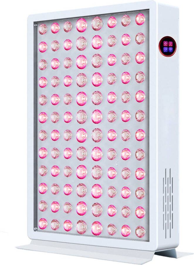 Lifelab SUPER 600 ROOD LICHT THERAPIE BLAUW LICHT THERAPIE LED Infraroodlamp 5 GOLFLENGTEN ACNE puistjes Pulsefunctie Collageen Lamp – Bevordert bloedcirculatie Gewrichten Spieren – Fibromyalgie Warmtelamp Infrarood sauna