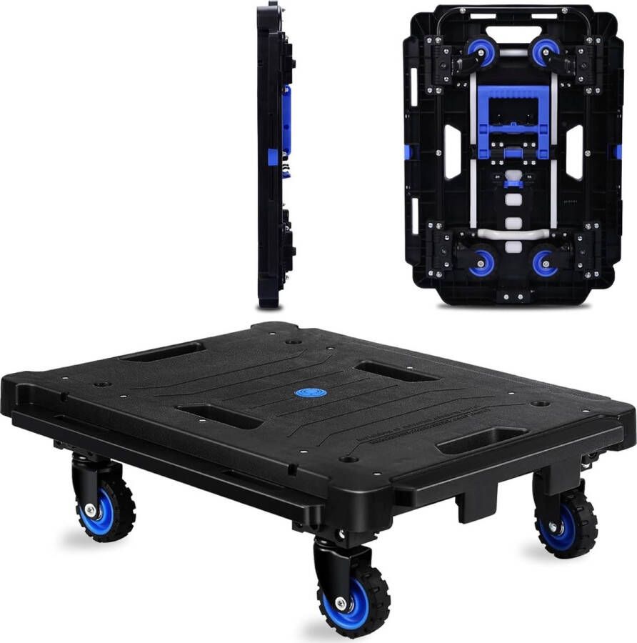LifeStages 2 in 1 opvouwbare transportroller heavy-duty 150 kg bloemenroller onderzetter plantenroller meubelroller meubelhond met 4 klapwielen & voor bagage kantoor verhuizing reizen winkelen