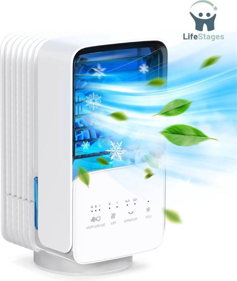 LifeStages Airco Zonder Afvoerslang Airco Zonder Afvoer Aircooler Mobiele Airco Zonder Slang Duurzaam Revolutionair Effectief