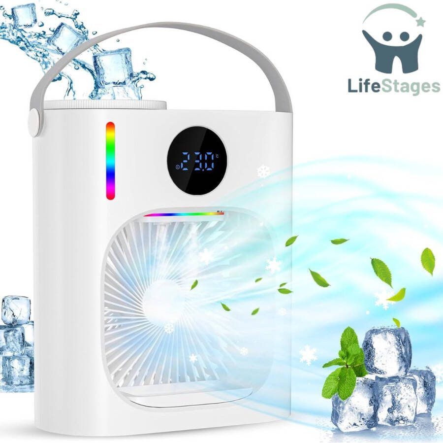 LifeStages Airco Zonder Afvoerslang Airco Zonder Afvoer Aircooler Mobiele Airco Zonder Slang Duurzaam Revolutionair Effectief