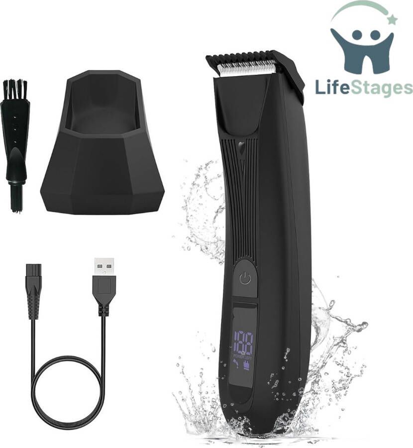 LifeStages Bodygroomer mannen Scheerapparaat Baardtrimmer Body Trimmer Heren Comfortabel Efficiënt