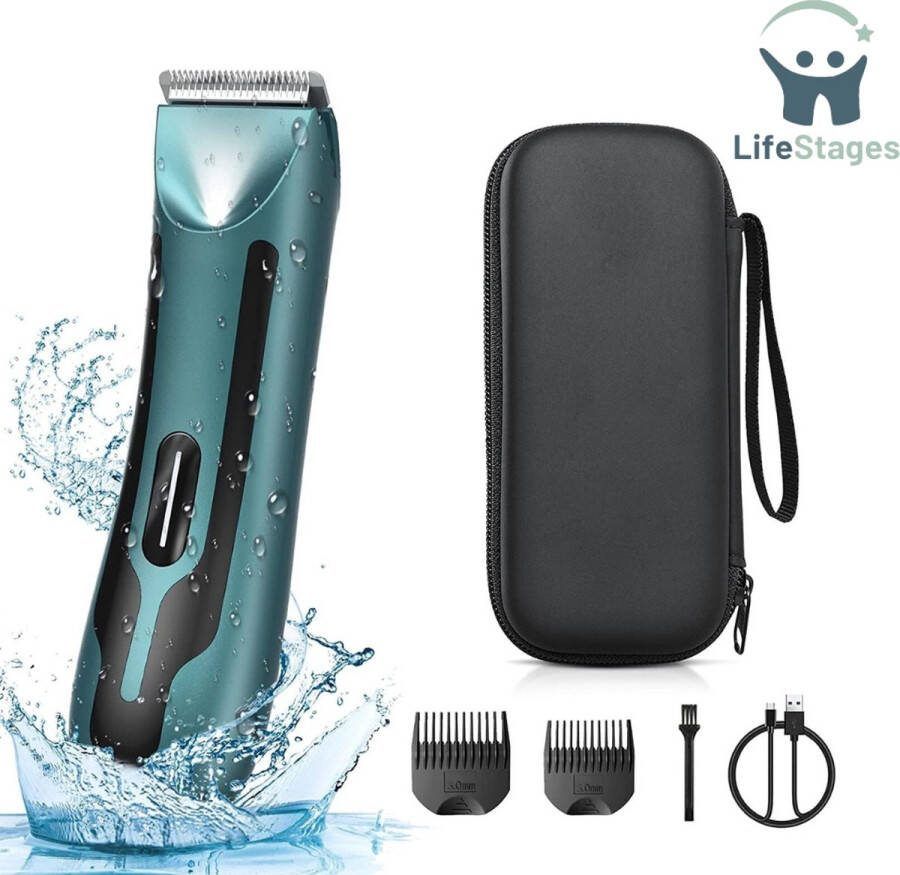 LifeStages Bodygroomer mannen Scheerapparaat Baardtrimmer Body Trimmer Heren Comfortabel Efficiënt