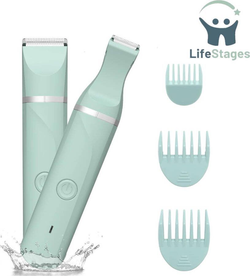 LifeStages Bodygroomer mannen Scheerapparaat Baardtrimmer Body Trimmer Heren Comfortabel Efficiënt