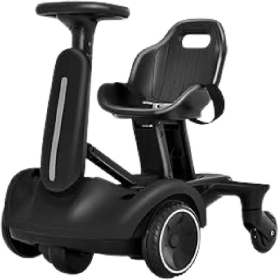 LifeStages drift kart 6V Elektrische Skelter Steekwagen met 2-voudig Verstelbare Zitting Zwart