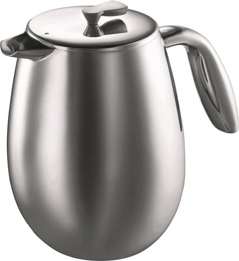 LifeStages Koffiemaker dubbelwandig roestvrij staal vaatwasmachinebestendig shiny 1 5L