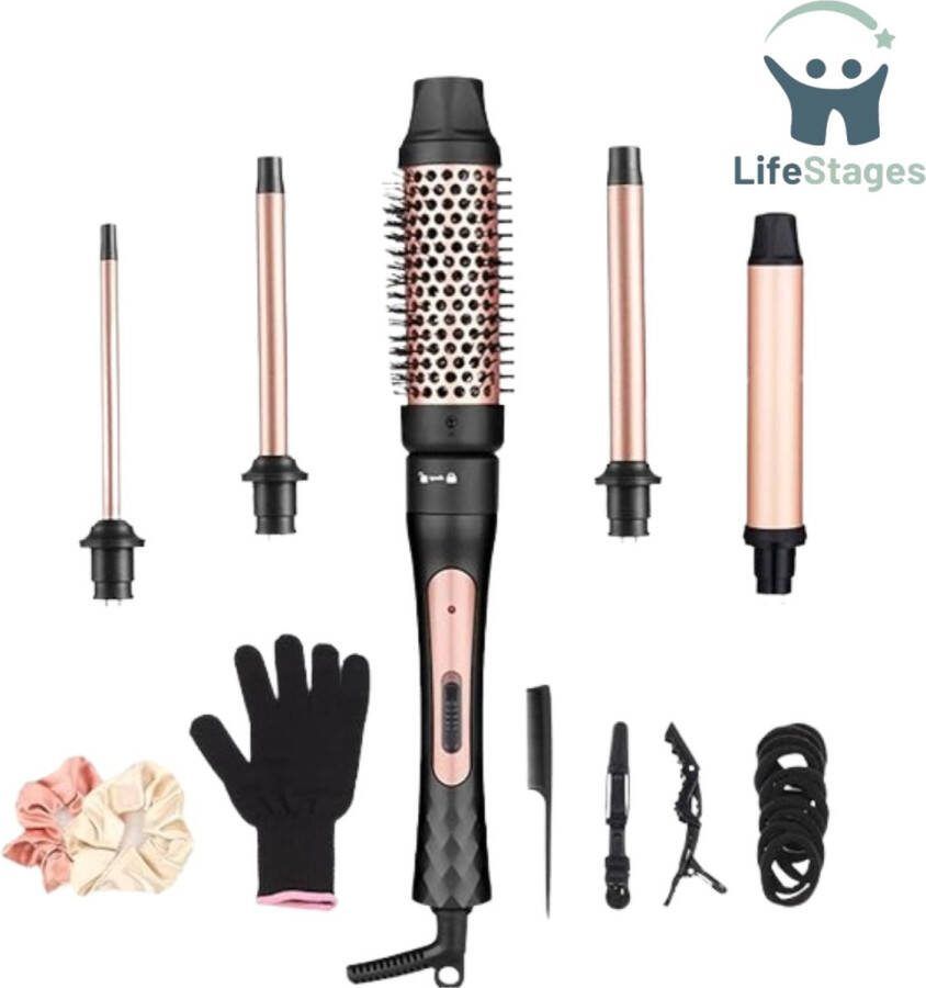 LifeStages Krultang 5 in 1 Stijltang Hairwrap Natural Curl Praktisch Duurzaam
