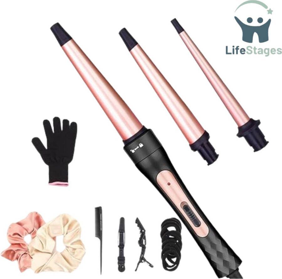 LifeStages Krultang 5 in 1 Stijltang Hairwrap Natural Curl Praktisch Duurzaam