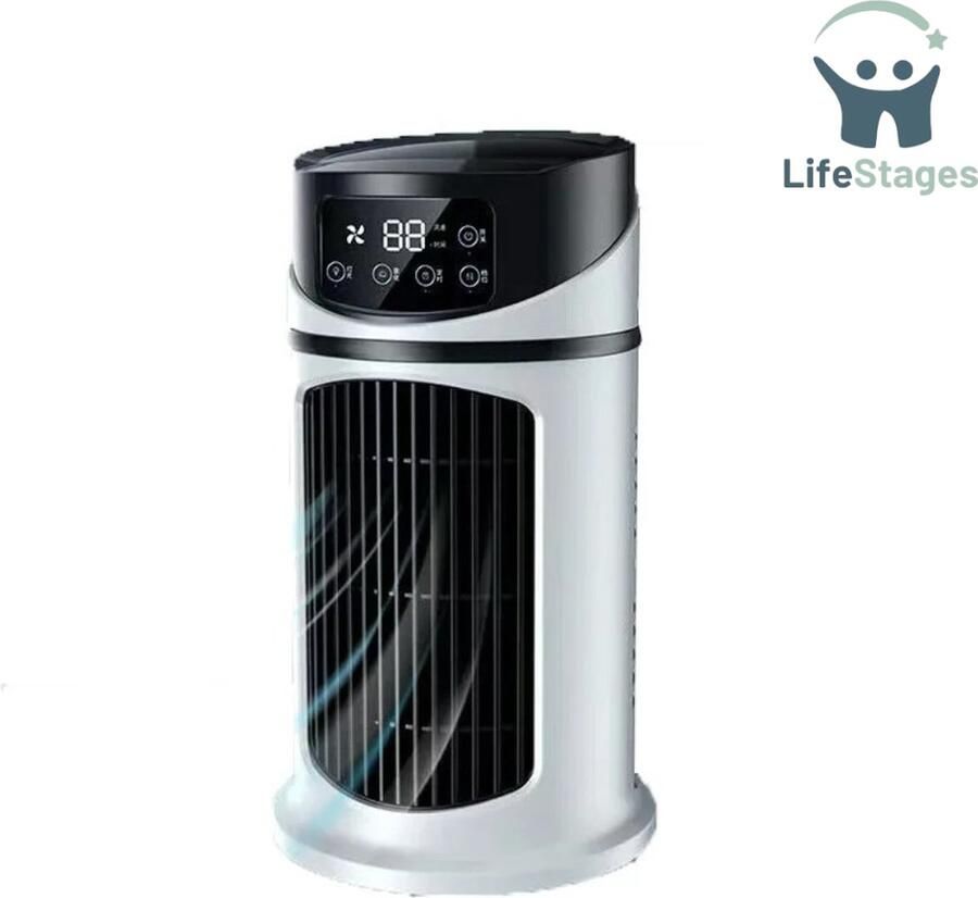 LifeStages Airco Zonder Afvoerslang Airco Zonder Afvoer Aircooler Mobiele Airco Zonder Slang Duurzaam Revolutionair Effectief