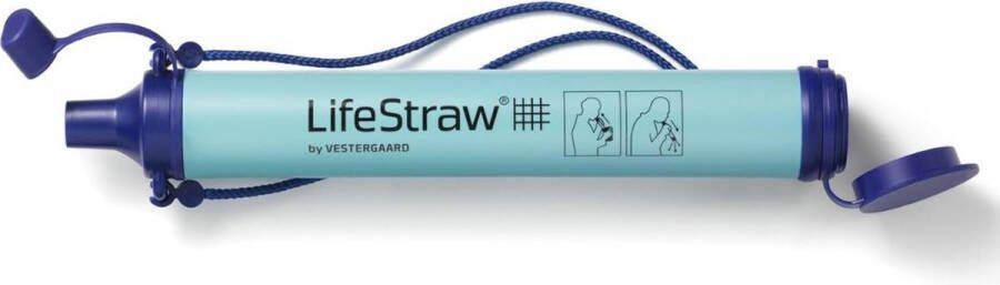 LifeStraw Waterfilter Survival – Survival Kit Water Filter – Gemakkelijke bediening – Outdoor – 4000ML – Professioneel Waterfilter – Zuiver en Schoon Drinkwater met Riem Waterzuiveringsapparaat -- Blauw