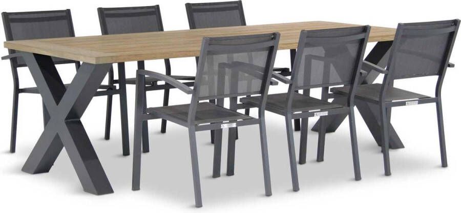 Lifestyle Garden Furniture Lifestyle Amarilla Cardiff 240 cm dining tuinset 7-delig