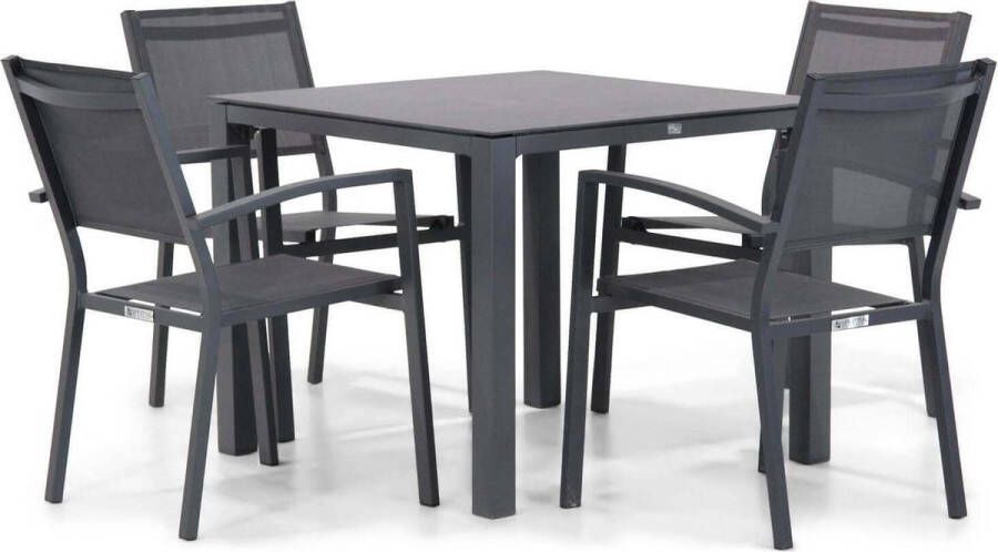 Lifestyle Garden Furniture Lifestyle Amarilla Pallazo 90 cm dining tuinset 5-delig