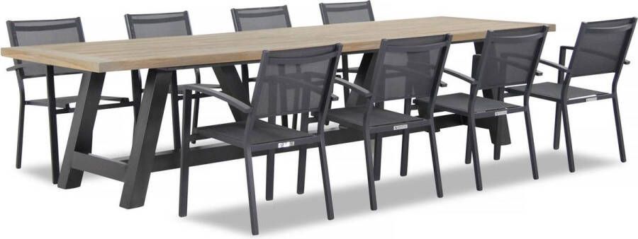 Lifestyle Garden Furniture Lifestyle Amarilla Trente 330 cm dining tuinset 9-delig stapelbaar