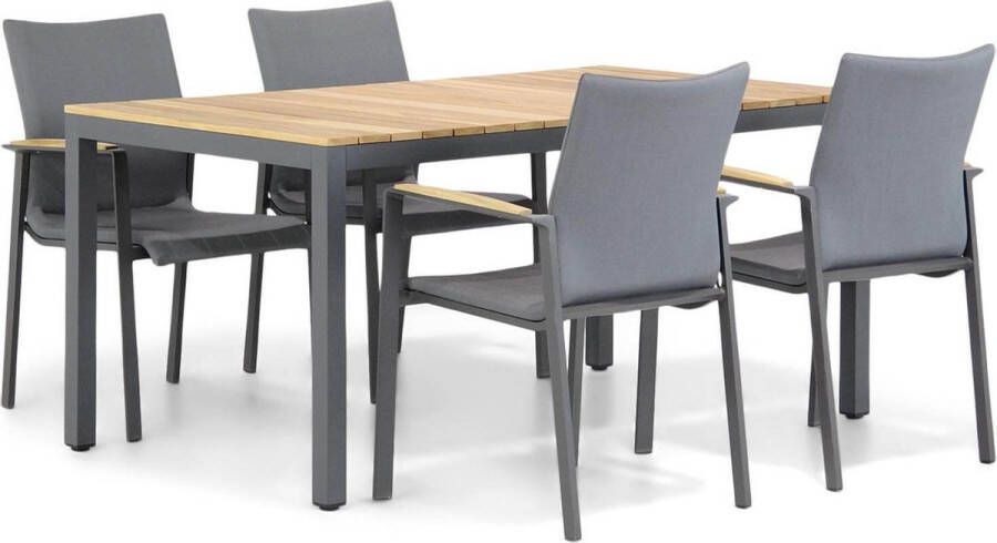 Lifestyle Garden Furniture Lifestyle Brandon Mazzarino 160 cm dining tuinset 5-delig