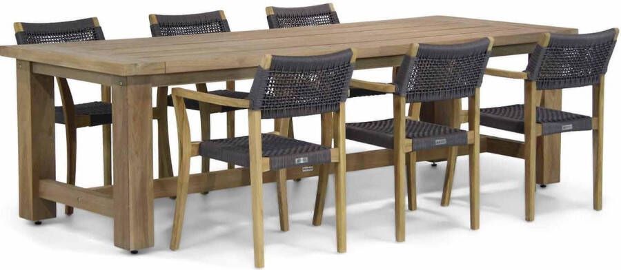 Lifestyle Garden Furniture Lifestyle Dallas Fourmile 260 cm dining tuinset 7-delig