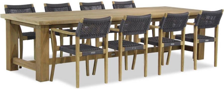 Lifestyle Garden Furniture Lifestyle Dallas Fourmile 300 cm dining tuinset 9-delig