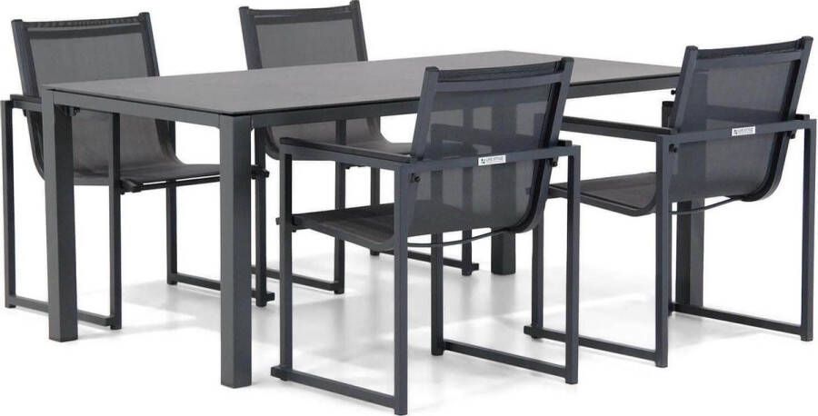 Lifestyle Garden Furniture Lifestyle Delgada Pallazo 180 cm dining tuinset 5-delig