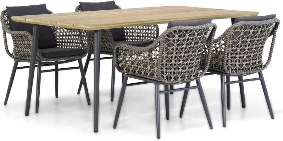 Lifestyle Garden Furniture Lifestyle Dolphin Montana 180 cm dining tuinset 5-delig