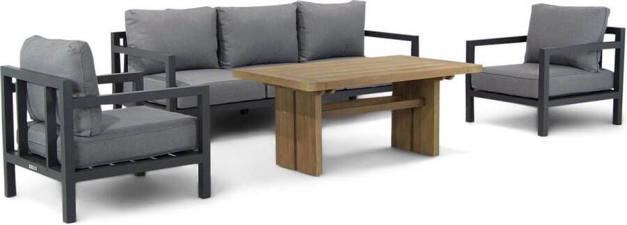 Lifestyle Garden Furniture Lifestyle Lagos Brighton 140 cm stoel-bank loungeset 4-delig