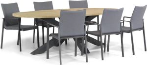 Lifestyle Garden Furniture Lifestyle Rome Brookline 240 cm ovaal dining tuinset 7-delig