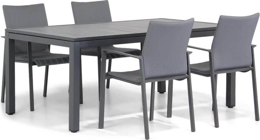 Lifestyle Garden Furniture Lifestyle Rome Concept 160 cm dining tuinset 5-delig