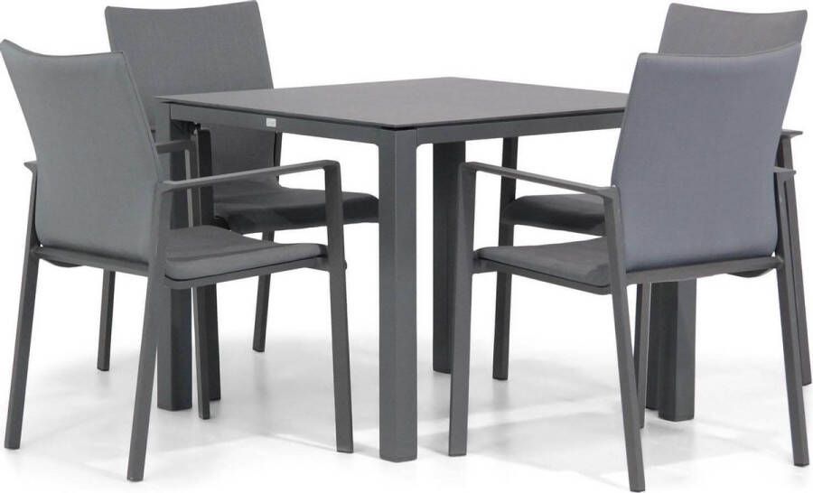 Lifestyle Garden Furniture Lifestyle Rome Pallazo 90 cm dining tuinset 5-delig