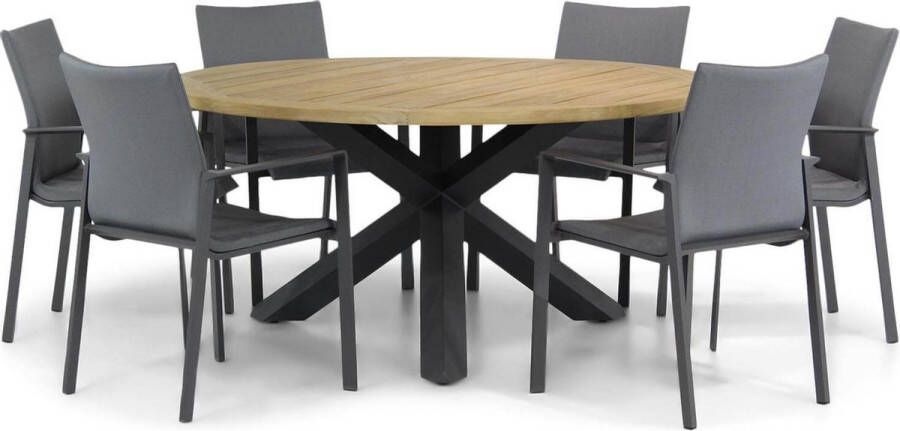 Lifestyle Garden Furniture Lifestyle Rome Rockville 160 cm rond dining tuinset 7-delig