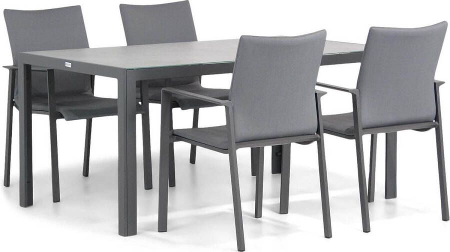 Lifestyle Garden Furniture Lifestyle Rome Varano 160 cm dining tuinset 5-delig