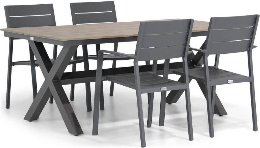 Lifestyle Garden Furniture Lifestyle Stella Forest 180 cm dining tuinset 5-delig