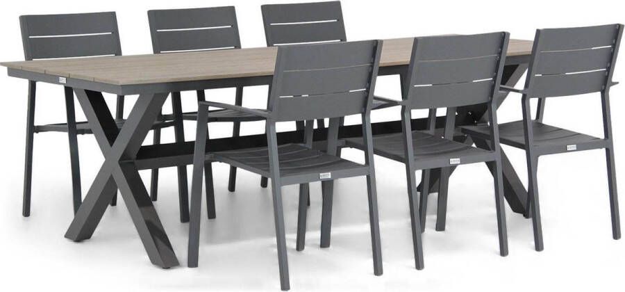 Lifestyle Garden Furniture Lifestyle Stella Forest 240 cm dining tuinset 7-delig