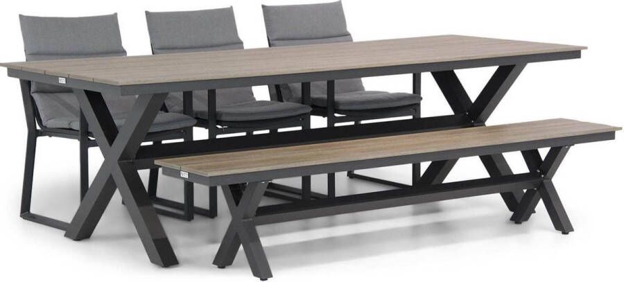 Lifestyle Garden Furniture Lifestyle Treviso Forest 240 cm dining tuinset 5-delig