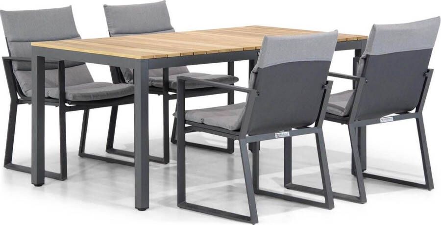 Lifestyle Garden Furniture Lifestyle Treviso Mazzarino 160 cm dining tuinset 5-delig