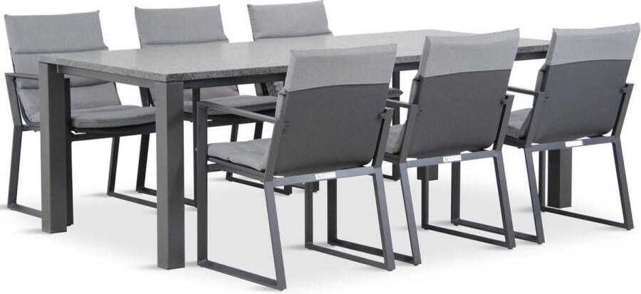 Lifestyle Garden Furniture Lifestyle Treviso Munster 220 cm dining tuinset 7-delig