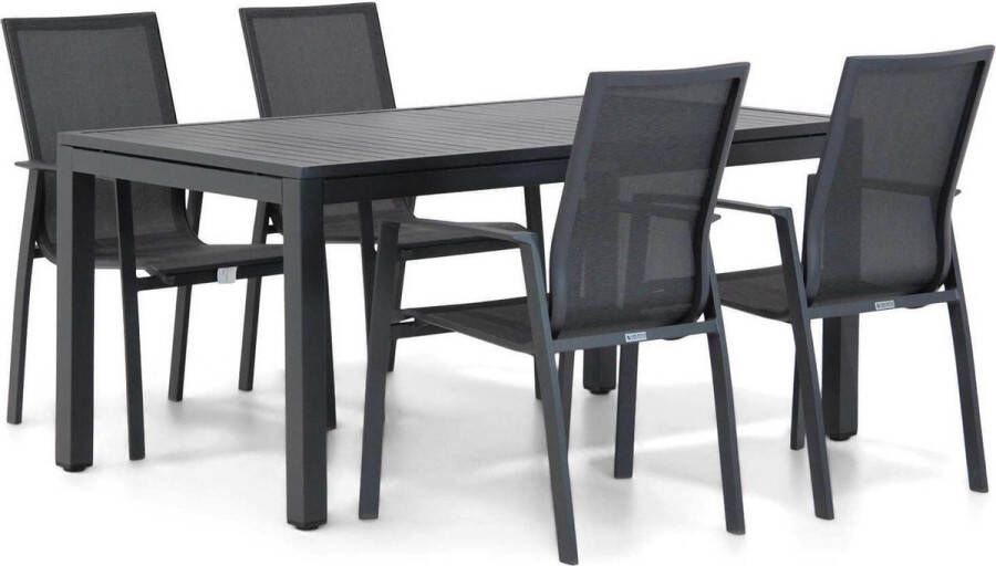 Lifestyle Garden Furniture Lifestyle Ultimate Concept 160 cm dining tuinset 5-delig