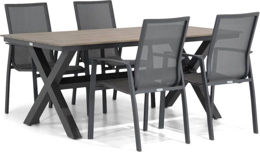Lifestyle Garden Furniture Lifestyle Ultimate Forest 180 cm dining tuinset 5-delig