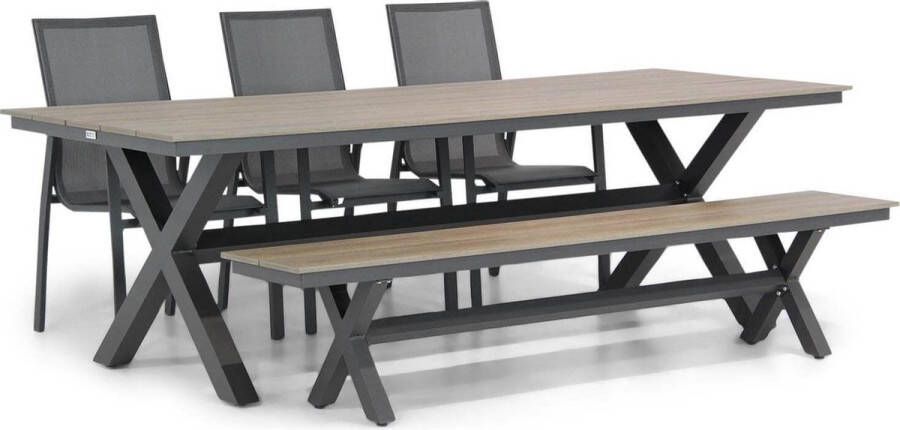 Lifestyle Garden Furniture Lifestyle Ultimate Forest 240 cm dining tuinset 5-delig