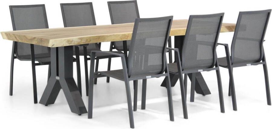 Lifestyle Garden Furniture Lifestyle Ultimate Woodside 240 cm dining tuinset 7-delig