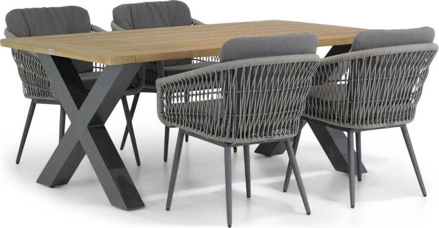 Lifestyle Garden Furniture Lifestyle Western Cardiff 180 cm dining tuinset 5-delig