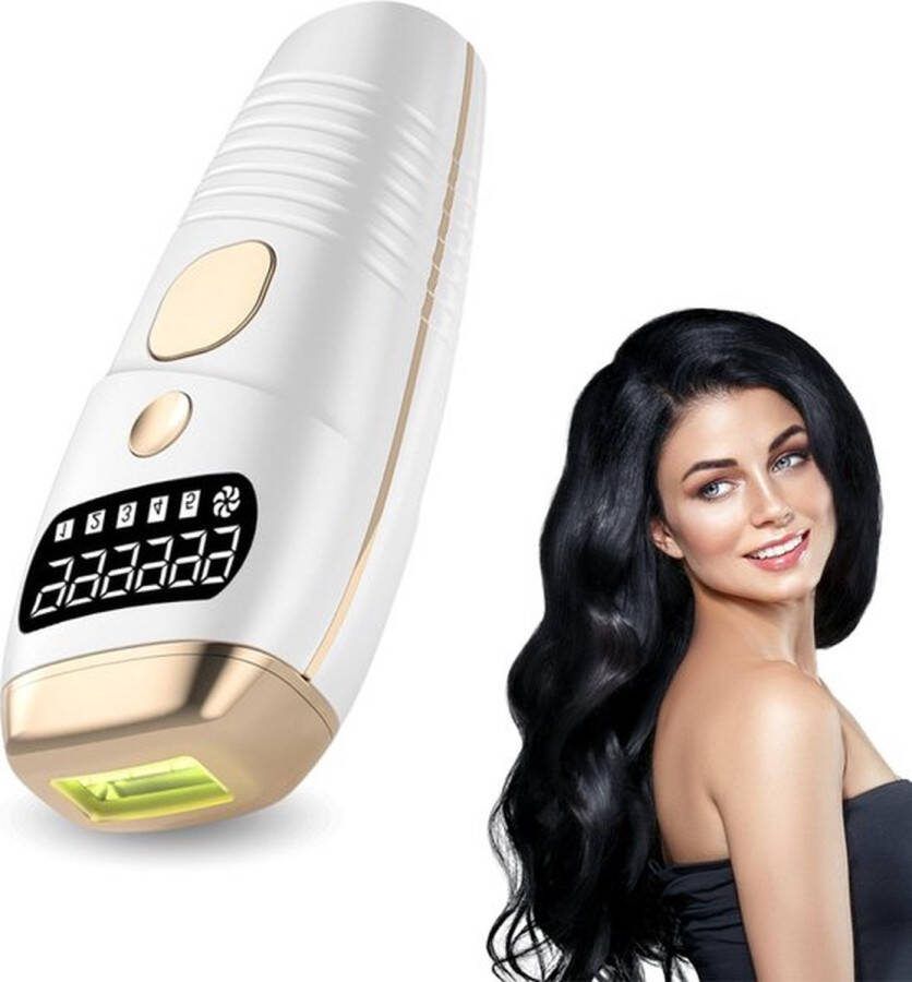 LifeSupply IPL Ontharingsapparaat IPL Laser Ontharing Aloë Vera Crème Incl. beschermingsbril & Scheermes Epilator