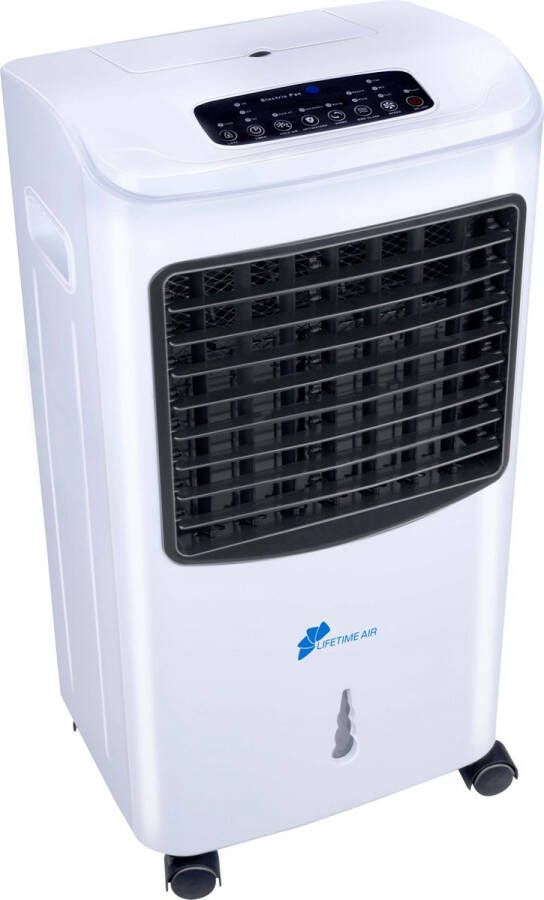 Lifetime Air Luchtkoeler 8L Aircooler met Afstandsbediening Luchtcirculatie 463m³ h Makkelijk te Verplaatsen 3 Snelheden 65dB Digitaal LED-Display Wit