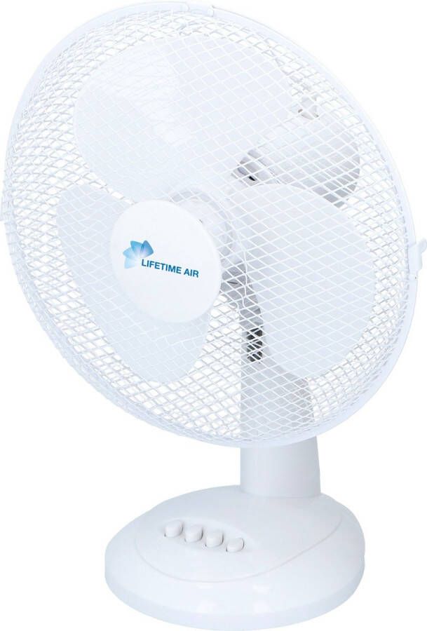 Lifetime Air Tafelventilator FT30-B 38 W Oscilleert Kantelbaar Ø 30 cm